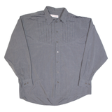 JACOBY & HUBER Mens Plain Shirt Grey Long Sleeve L