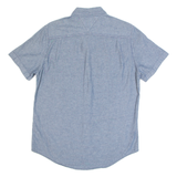 TOMMY HILFIGER Denim Look Mens Plain Shirt Blue S