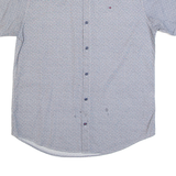 TOMMY HILFIGER JEANS Weave Mens Shirt Blue Geometric M