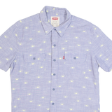 LEVI'S Sunshine Mens Shirt Blue Crazy Pattern S