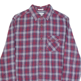 TOMMY HILFIGER DENIM Soft Touch Mens Shirt Red Plaid Long Sleeve S