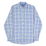 TOMMY HILFIGER Mens Shirt Blue Check Long Sleeve L