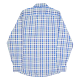 TOMMY HILFIGER Mens Shirt Blue Check Long Sleeve L