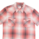 LEVI'S Mens Shirt Red Plaid S