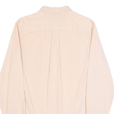 TOMMY HILFIGER Mens Shirt Orange Check Long Sleeve M