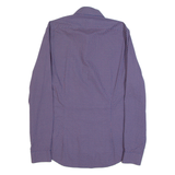 CALVIN KLEIN Slim Fit Mens Shirt Blue Crazy Pattern Long Sleeve M