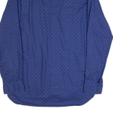 TOMMY HILFIGER Mens Shirt Blue Crazy Pattern Long Sleeve L