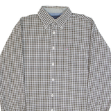TOMMY HILFIGER Mens Shirt Grey Check Long Sleeve M