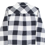 CALVIN KLEIN JEANS Womens Shirt Black Check Long Sleeve S