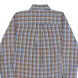 TIMBERLAND Mens Shirt Blue 90s Check Long Sleeve M