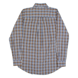 TIMBERLAND Mens Shirt Blue 90s Check Long Sleeve M