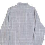 TOMMY HILFIGER Mens Shirt Grey Check Long Sleeve S