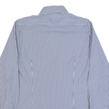 TOMMY HILFIGER Slim Fit Mens Shirt Blue Gingham Long Sleeve XL