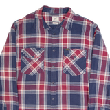 LEE Slim Fit Mens Shirt Blue Check Long Sleeve L