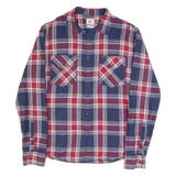 LEE Slim Fit Mens Shirt Blue Check Long Sleeve L