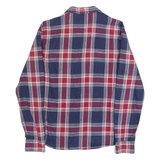 LEE Slim Fit Mens Shirt Blue Check Long Sleeve L