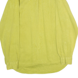 HIM Mens Plain Shirt Green Long Sleeve M