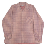 VILLE & VALLEE Pullover Mens Shirt Pink Check Long Sleeve L