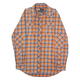 HELLY HANSEN Mens Shirt Orange Check Long Sleeve M