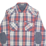 PEPE JEANS Mens Shirt White Check Long Sleeve S