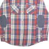 PEPE JEANS Mens Shirt White Check Long Sleeve S