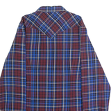 DIESEL Western Mens Shirt Blue Check Long Sleeve L