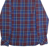 DIESEL Western Mens Shirt Blue Check Long Sleeve L