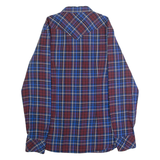 DIESEL Western Mens Shirt Blue Check Long Sleeve L