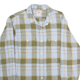 LEVI'S Relaxed Mens Shirt Blue Check Long Sleeve M