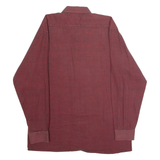 GATSBY Mens Shirt Red 90s Check Long Sleeve S