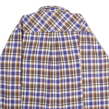 TCM Mens Shirt Blue Plaid Long Sleeve M