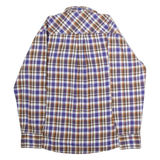 TCM Mens Shirt Blue Plaid Long Sleeve M