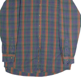 Mens Shirt Blue 90s Check Long Sleeve M