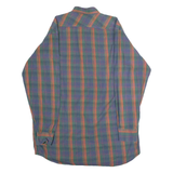 Mens Shirt Blue 90s Check Long Sleeve M