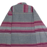 REFLECTION Mens Shirt Grey Striped Long Sleeve L