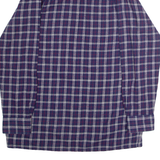 FREESTYLE Mens Flannel Shirt Blue 90s Check Long Sleeve M