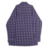 FREESTYLE Mens Flannel Shirt Blue 90s Check Long Sleeve M