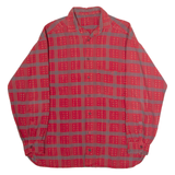 Mens Shirt Red Check Long Sleeve XL
