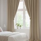 Anydrape Beige Velvet Blackout Curtains – High‑Quality Modern Luxury Drapes for Living Room, Bedroom & Dining Windows