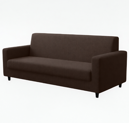 Anyseat 4-Seater Sofa Cover – Plain Coffee Style Slipcover for Living Room Chair Protection
