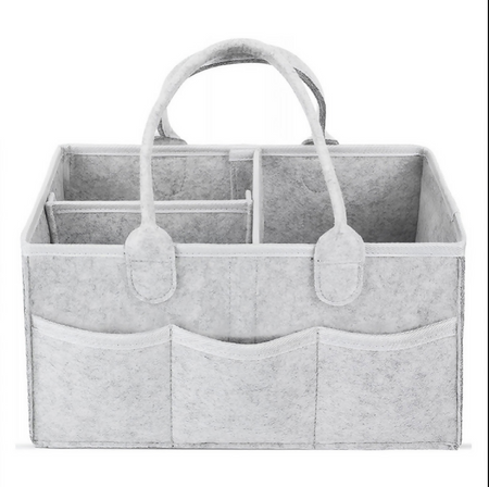 Anysort Mommy Diaper Bag Light Grey Organizer Multifunctional Newborn Things Nursery Stackers and Caddies Pouch Large Storage