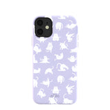 Lavender Yoga Cat iPhone 11 Case