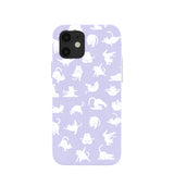 Lavender Yoga Cat iPhone 12/ iPhone 12 Pro Case