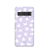 Lavender Yoga Cat Google Pixel 7 Pro Case