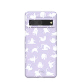 Lavender Yoga Cat Google Pixel 7 Case