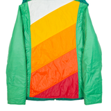 HENRI-CHARLES COLSENET Womens Puffer Jacket Green 90s Hooded S