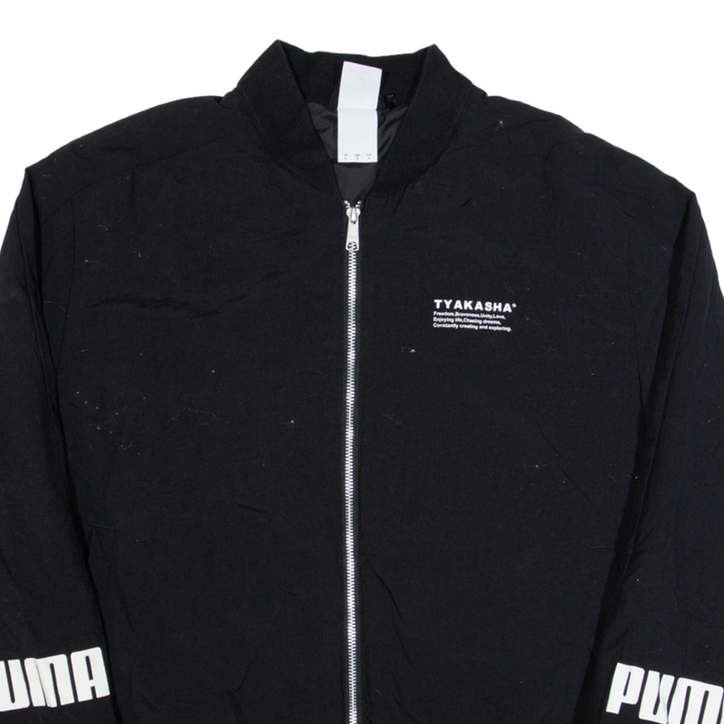 PUMA TYAKASHA Mens Bomber Jacket Black L