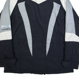 LET'S JET Womens Jacket Black 90s Colourblock L