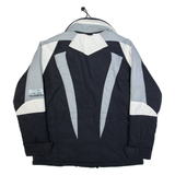 LET'S JET Womens Jacket Black 90s Colourblock L