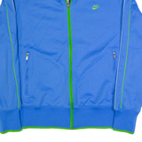 NIKE Womens Track Jacket Blue L